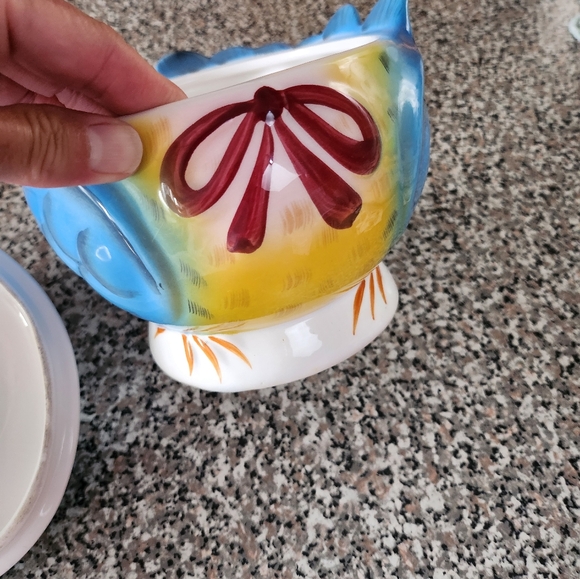 Lefton bluebird cookie jar 50`s vintage - Picture 10 of 11